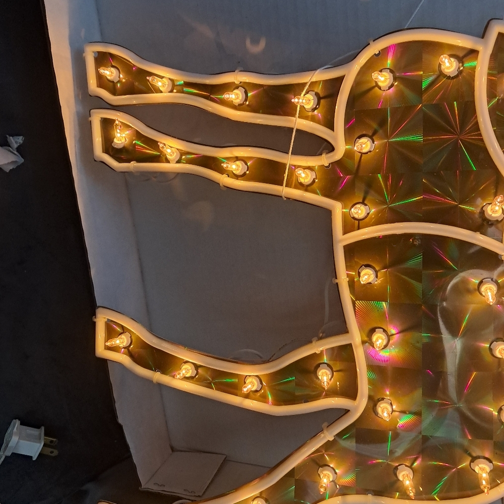 Festive Gold Reindeer Light Display - Picture 6 of 6